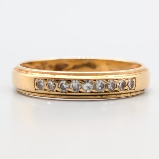 Diamantring i Guld 18K 3.49g 18.5mm
