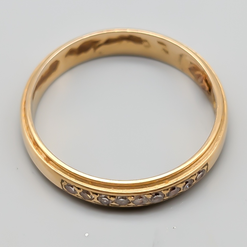 Diamantring i Guld 18K 3.49g 18.5mm - Bild 2