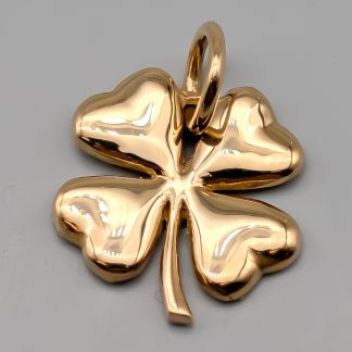Hänge i Guld Fyrklöver 18K 4.47g 26mm