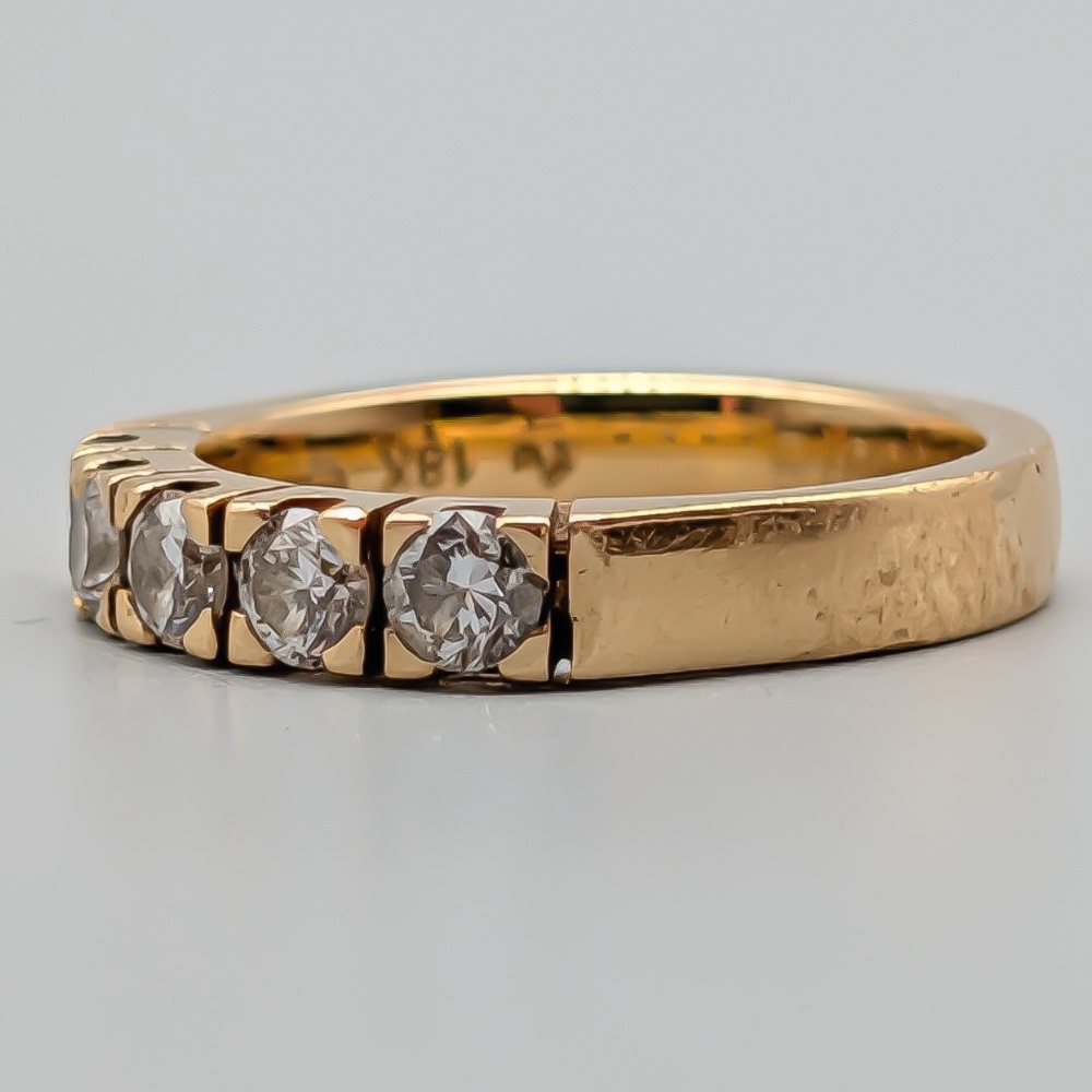 Alliansring i Guld med Diamanter 18K 4g 15mm - Bild 2