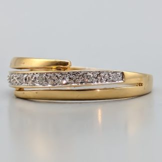 Diamantring i Guld-0