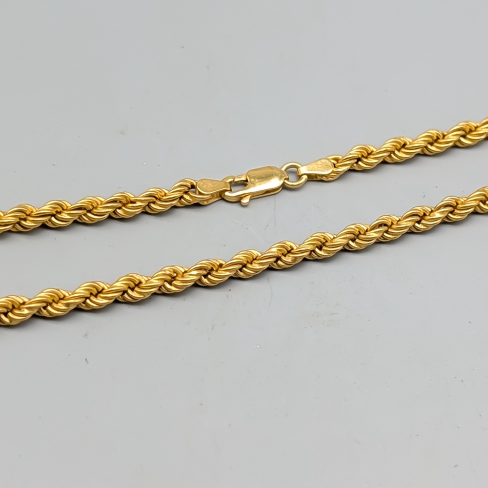 54.5cm Cordell-länk i Guld 21K 12.92g