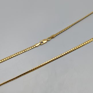43cm Pressad Pansarlänk i Guld 18K 5.95g