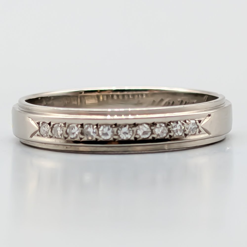 Diamantring i Vitguld-0