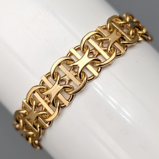 19.5cm X-Länk med Stav i Guld 18K 21.59g