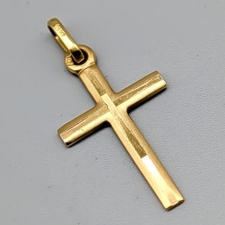 Hänge i Guld Kors 18K 1.07g 23mm