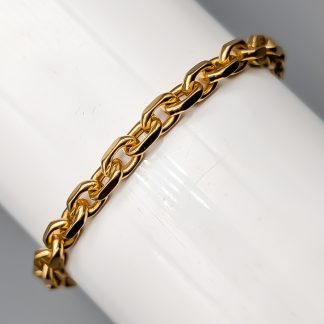 21.5cm Balestra Flackslipad Ankarlänk i Guld 18K 15.9g