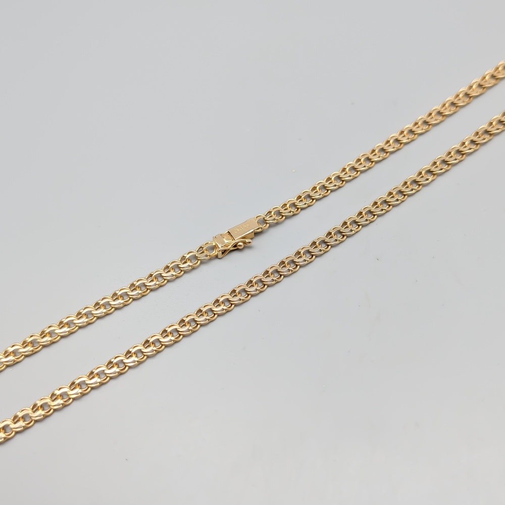 54cm Bismarcklänk i Guld 14K 16.27g - Bild 2