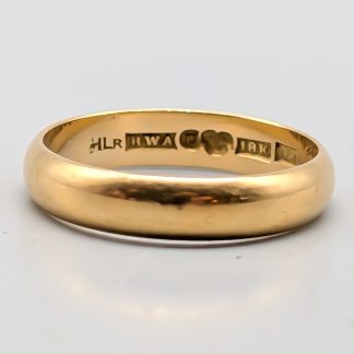 Slät ring i Guld 18K 5.59g 20.25mm