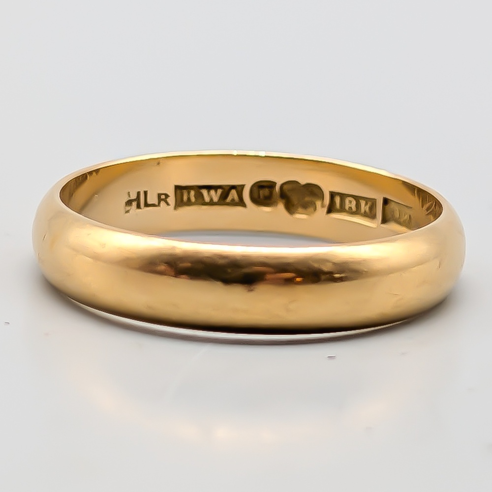 Slät ring i Guld 18K 5.59g 20.25mm