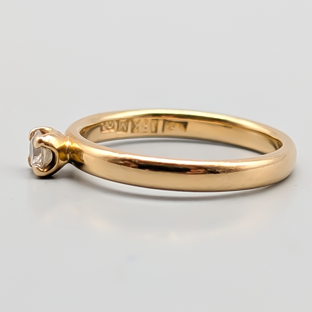 Diamantring i Guld 18K 3.72g 18mm - Bild 3