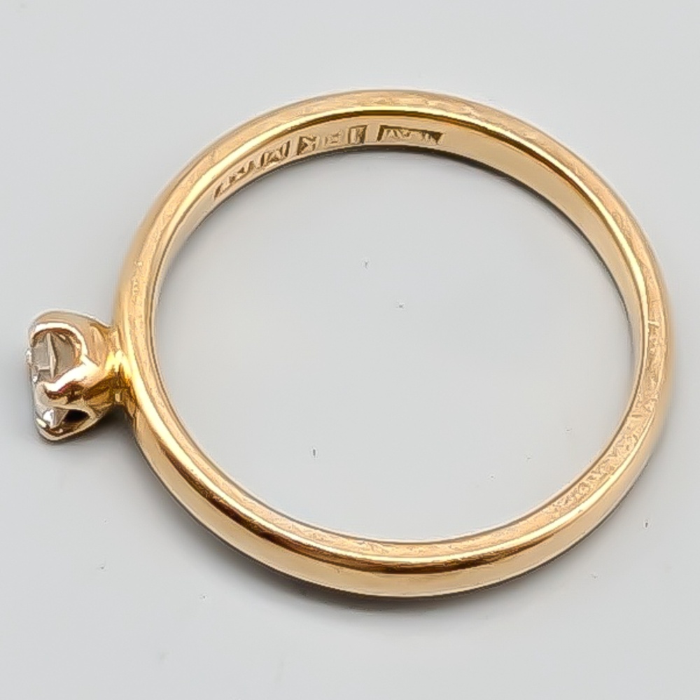 Diamantring i Guld 18K 3.72g 18mm - Bild 2