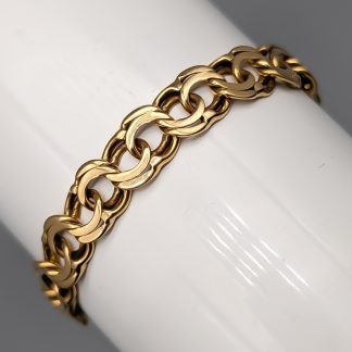 20cm Bismarcklänk i Guld 18K 15.44g