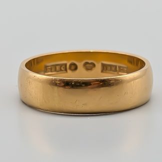 Slät ring i Guld 18K 5.17g 18mm