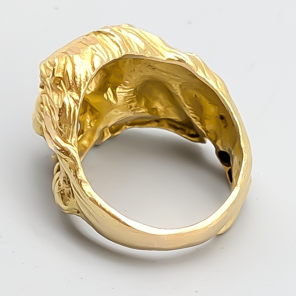 Ring i Guld Lejon 21K 15.88g 18.25mm - Bild 3