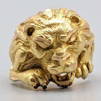 Ring i Guld Lejon 21K 15.88g 18.25mm