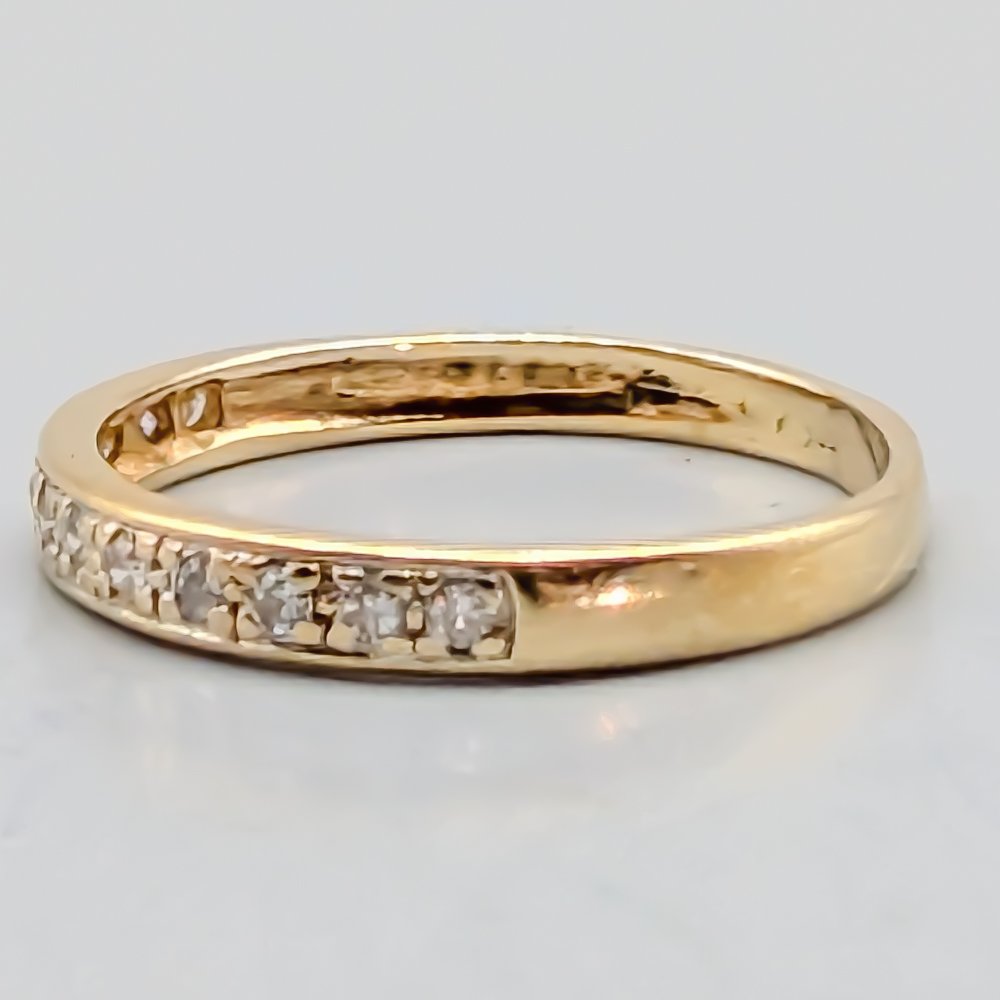 Alliansring i Flerfärgat Guld med Diamanter-2