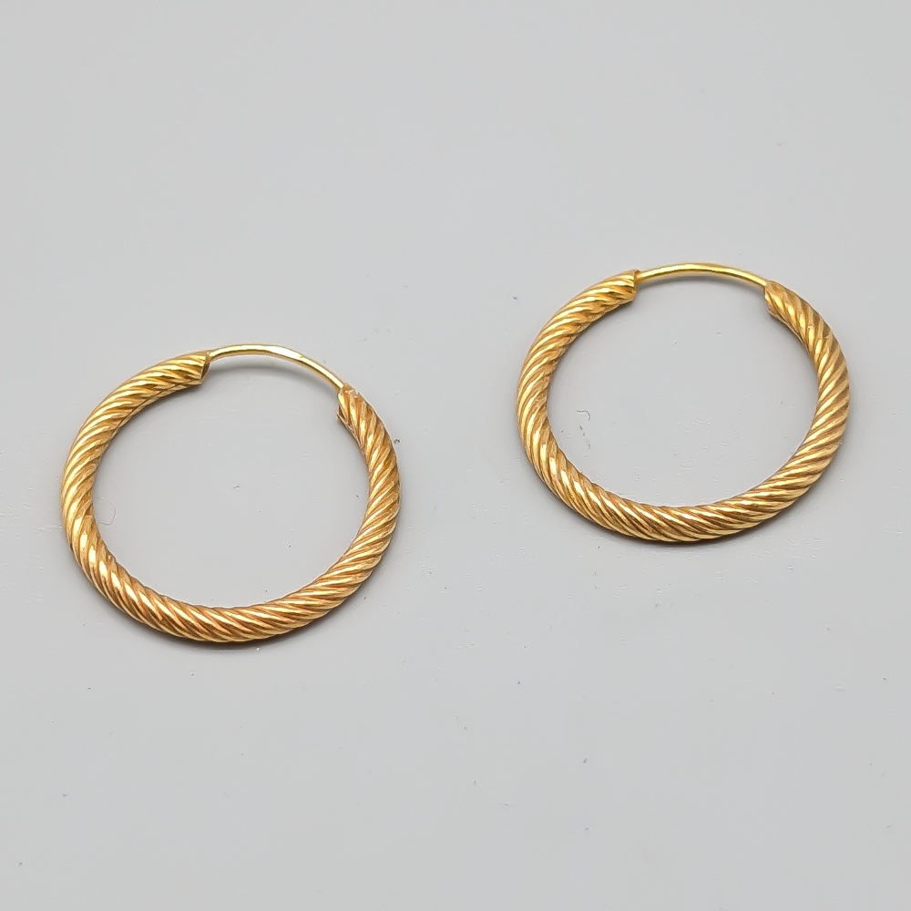 Creoler i Guld 18K 0.87g 18mm