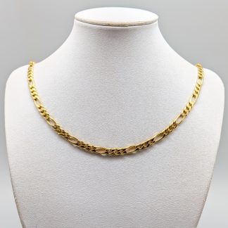 52cm Figarolänk i Guld 18K 35.15g