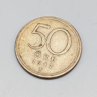 50 öre Sverige 1947 S400 4.81g 22mm