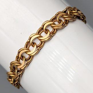 18.5cm Bismarcklänk i Guld 18K 15.08g