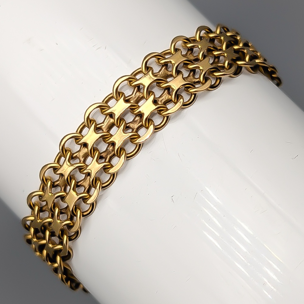 18.5cm X-Länk i Guld 18K 16.3g