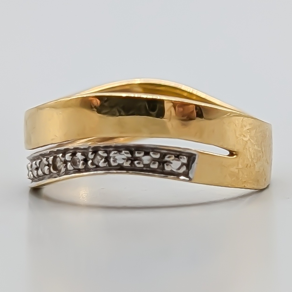 Diamantring i Flerfärgat Guld 18K 4.2g 17.5mm - Bild 3