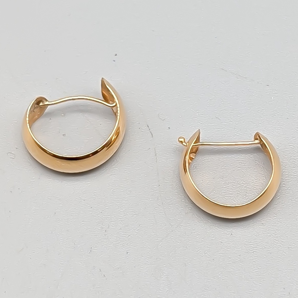 Creoler i Guld 18K 0.75g 10mm