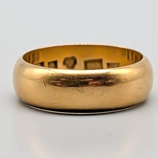 Slät ring i Guld 18K 6.07g 16.75mm