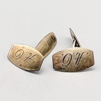 Manschettknappar i Silver med Monogram S830 4.03g 11mm
