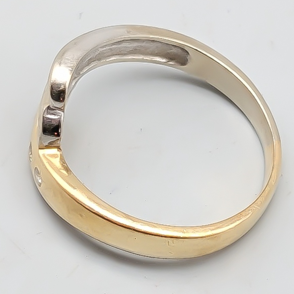 Diamantring i Flerfärgat Guld 14K 3.85g 17.25mm - Bild 2