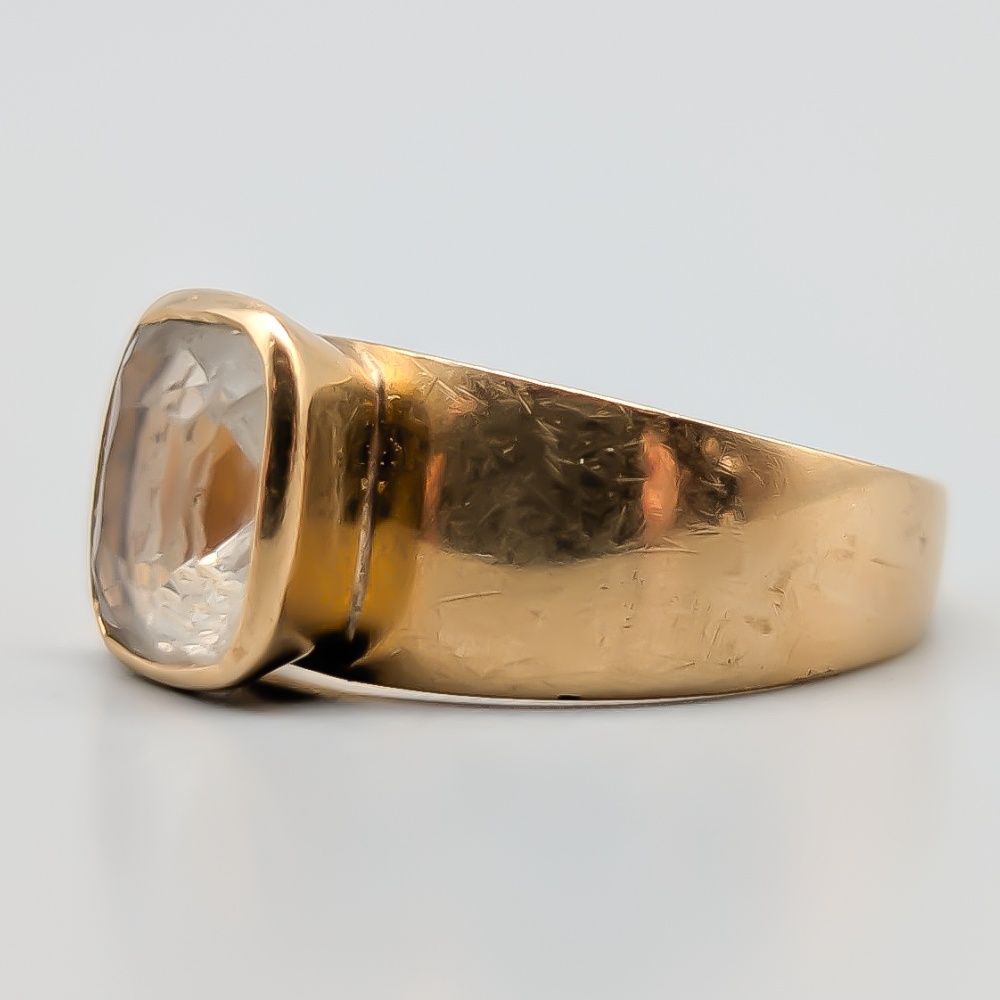 Ring i Guld med Vit Sten 18K 3.31g 18.75mm - Bild 3