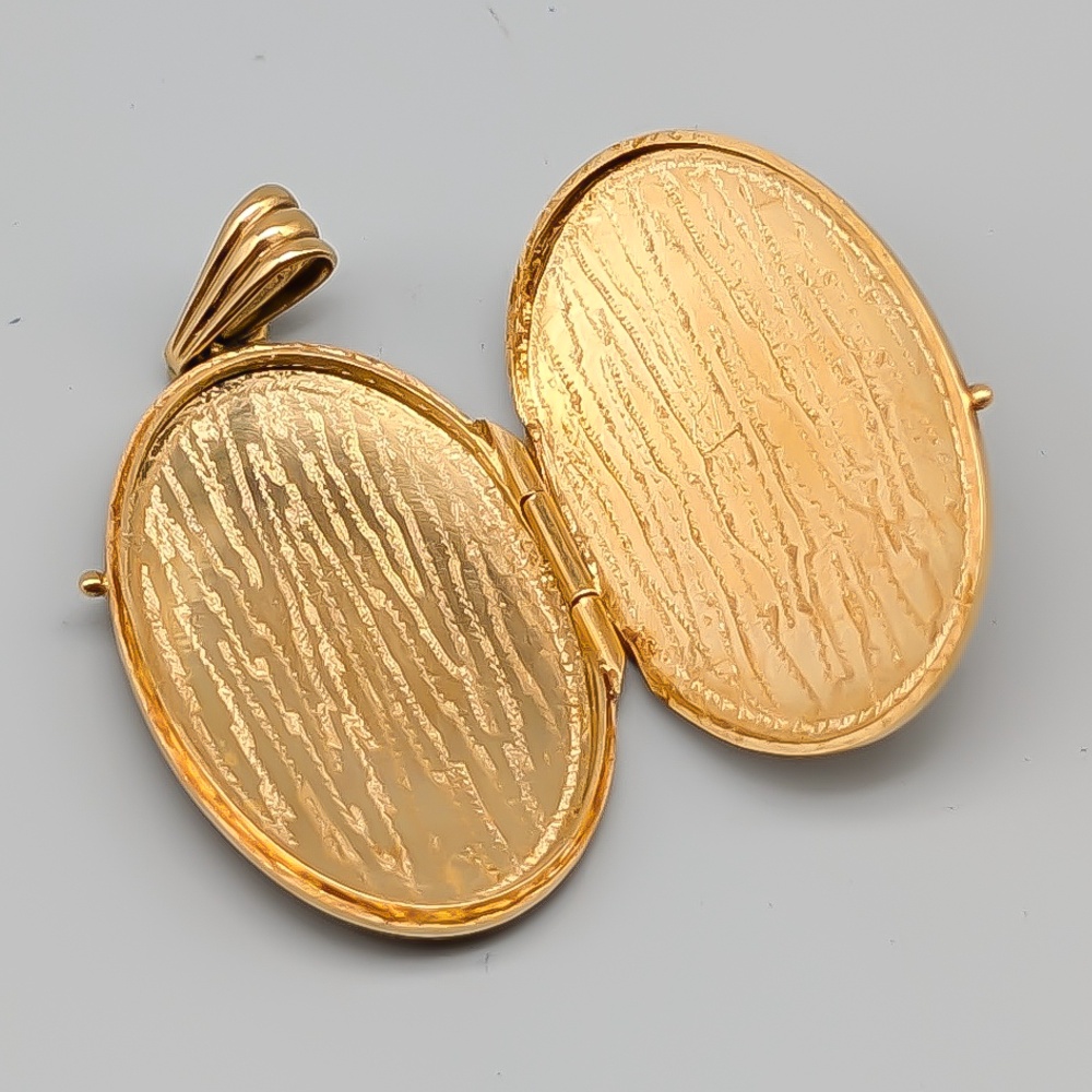 Medaljong i Guld 18K 6.11g 32mm - Bild 2