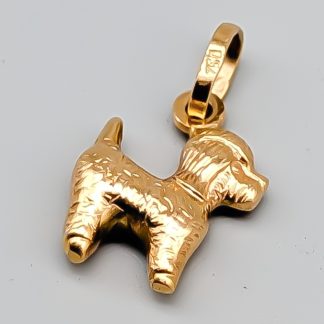 Hänge i Guld Pudel 18K 1.47g 17mm