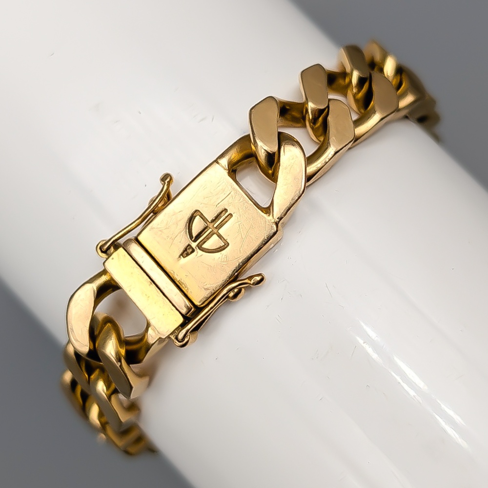 22cm Balestra Pansarlänk i Guld 18K 43.81g - Bild 3