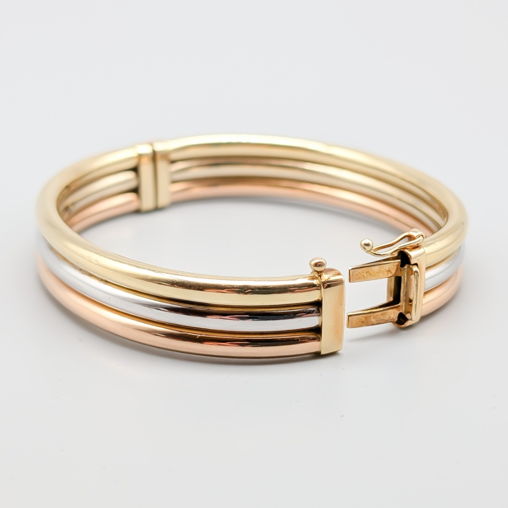 20.5cm Stelt armband i Flerfärgat Guld 14K 26.85g - Bild 2