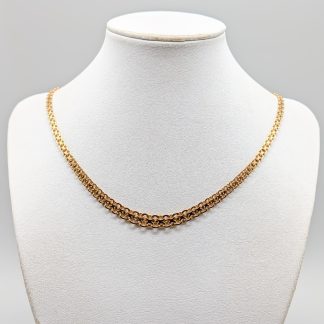 43cm Doserad X-Länk i Guld 18K 14.83g
