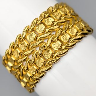 17.5cm Armband i Guld 23K 30.44g