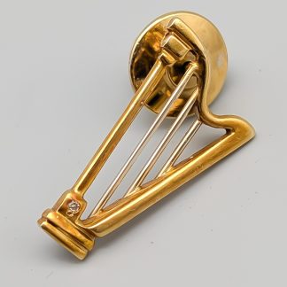 Pin i Guld med Diamant 18K 3.04g 24mm