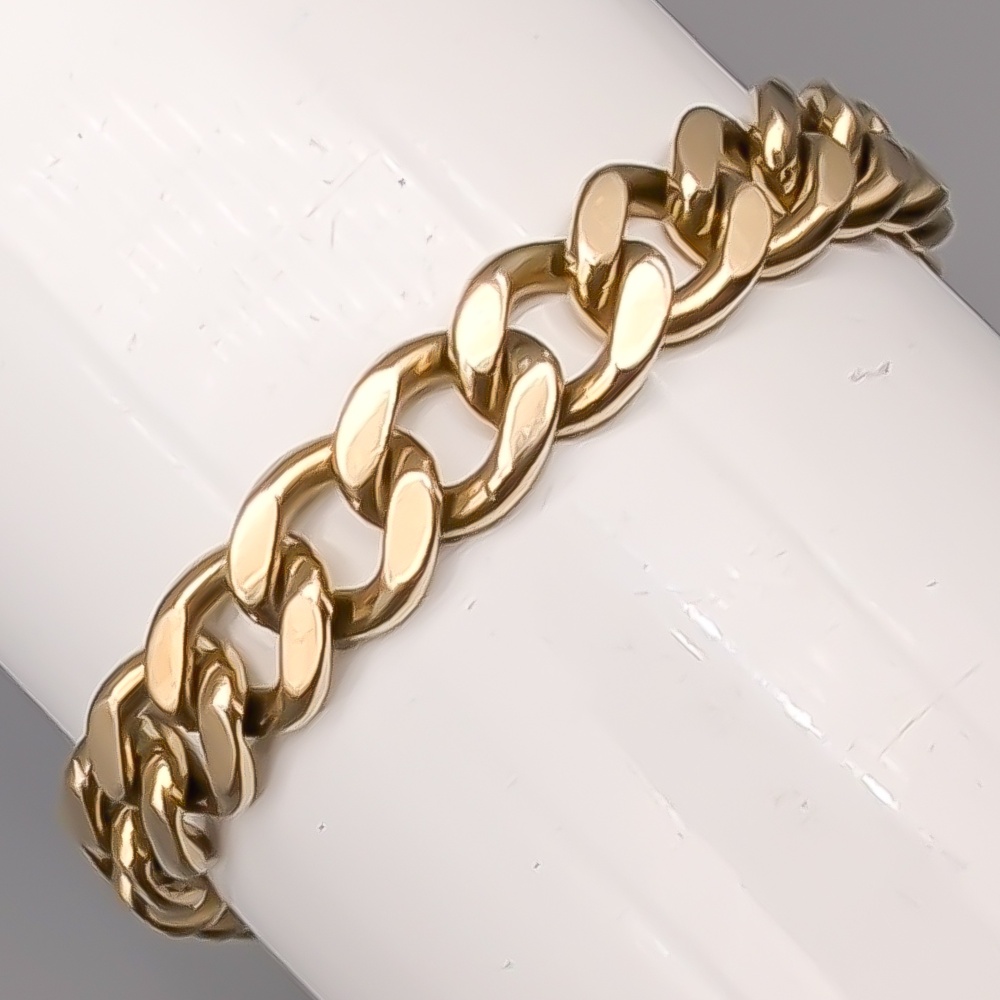 20cm Pansarlänk i Guld 18K 30.29g
