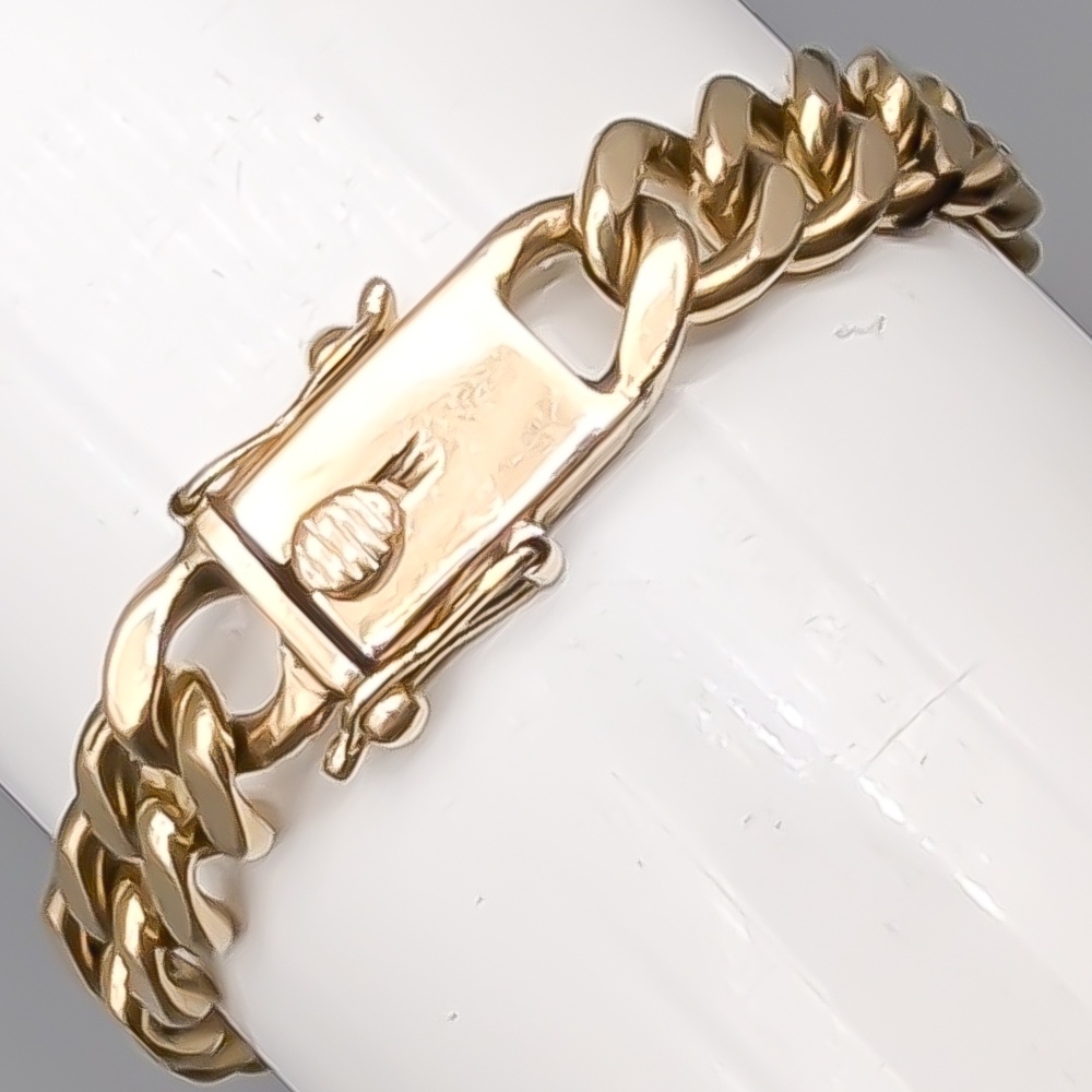 20cm Pansarlänk i Guld 18K 30.29g - Bild 2