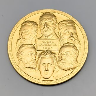 1 st Investeringsmynt i Guld, Alfred Nobel, The Nobel Prize 75 Years, 1901-1976 18K 66.05g 44mm