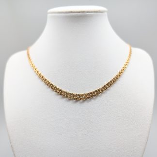 45cm Doserad Bismarcklänk i Guld 18K 12.4g