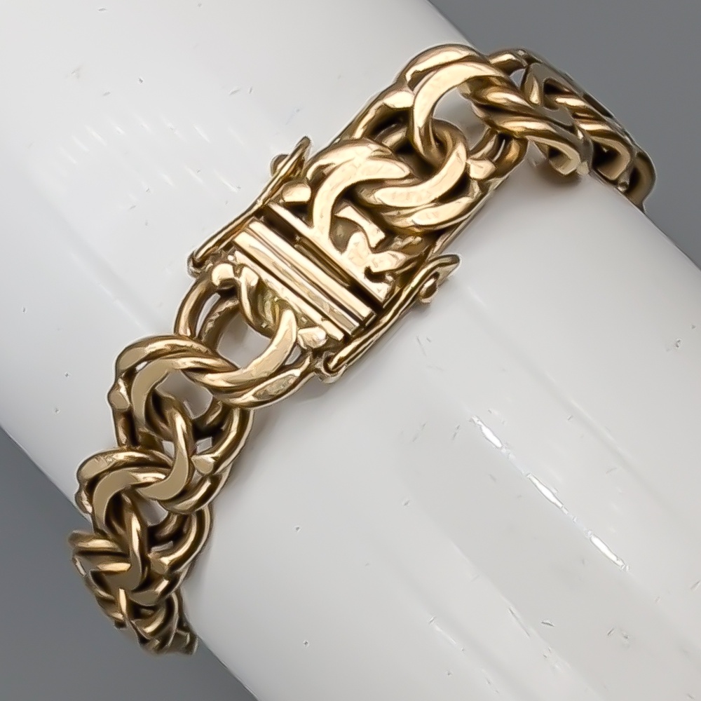 20.5cm Bismarcklänk i Guld 18K 29.83g - Bild 2