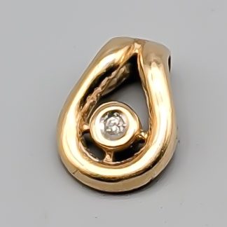 Diamanthänge i Guld 18K 1.09g 12mm