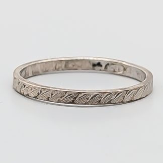 Mönstrad ring i Silver S830 1.21g 18.25mm