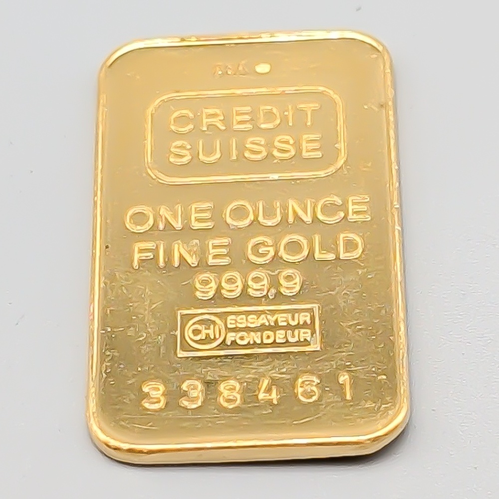 1 st Guldtacka Credit Suisse 23K 31.14g 43mm