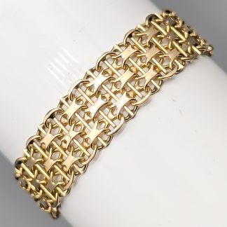 18.5cm X-Länk med Stav i Guld 18K 17.83g