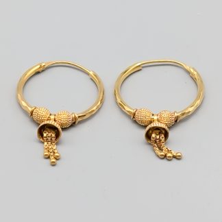 Creoler i Guld 22K 4.86g 37mm