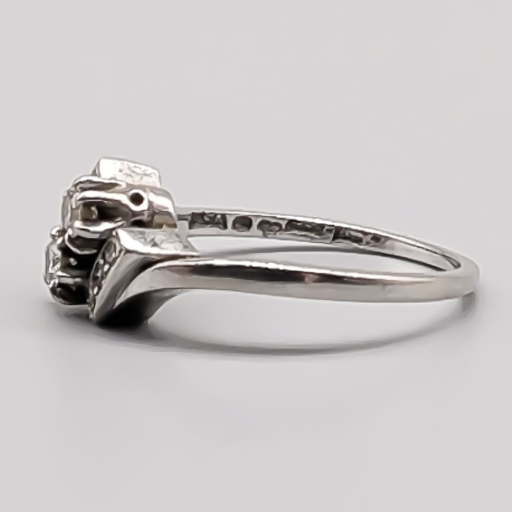 Diamantring i Vitguld 18K 4.4g 17.75mm - Bild 2